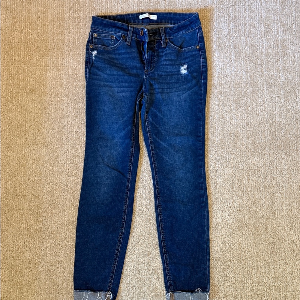 LC Lauren Conrad Dark Blue Skinny Jeans